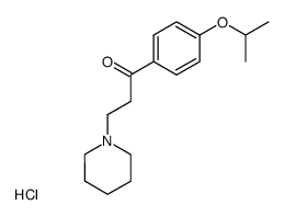 1-(4-isopropoxy-phenyl)-3-piperidino-propan-1-one, hydrochloride结构式