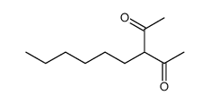 3-n-hexyl-2,4-pentanedione Structure