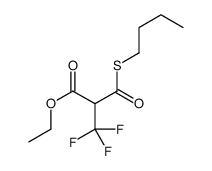 ethyl 2-butylsulfanylcarbonyl-3,3,3-trifluoropropanoate Structure