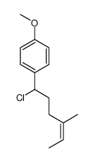 1-(1-chloro-4-methylhex-4-enyl)-4-methoxybenzene Structure