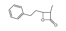(3R,4S)-3-methyl-4-(2-phenylethyl)oxetan-2-one结构式