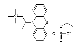 ethyl sulfate,trimethyl(2-pyrido[3,2-b][1,4]benzothiazin-10-ylpropyl)azanium结构式
