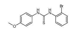 N-(2-bromo-phenyl)-N'-(4-methoxy-phenyl)-thiourea结构式