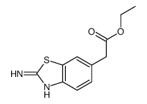2-(2-氨基苯并[d]噻唑-6-基)乙酸乙酯结构式