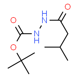 Hydrazinecarboxylic acid, 2-(3-methyl-1-oxobutyl)-, 1,1-dimethylethyl ester Structure