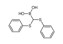(bis-phenylsulfanyl-methyl)-boronic acid Structure