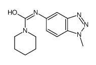 1-Piperidinecarboxamide,N-(1-methyl-1H-benzotriazol-5-yl)-(9CI) Structure