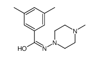 Benzamide, 3,5-dimethyl-N-(4-methyl-1-piperazinyl)- (9CI) Structure
