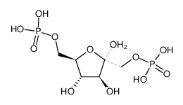 fructose-1,6-(bis)phosphate Structure