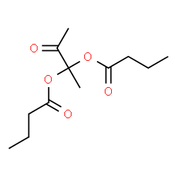 Bis(butanoic acid)1-methyl-2-oxopropylidene ester结构式