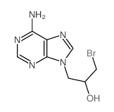 9H-Purine-9-ethanol,6-amino-a-(bromomethyl)-结构式