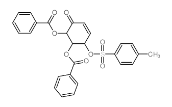 2-Cyclohexen-1-one,5,6-bis(benzoyloxy)-4-[[(4-methylphenyl)sulfonyl]oxy]-, [4S-(4a,5b,6a)]- (9CI) Structure