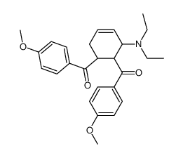(3-(diethylamino)cyclohex-4-ene-1,2-diyl)bis((4-methoxyphenyl)methanone) Structure
