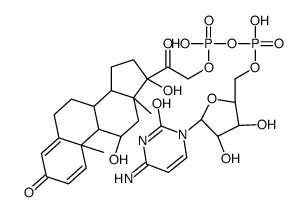 1(beta)-D-arabinofuranosylcytosine-5'-diphosphate prednisolone structure