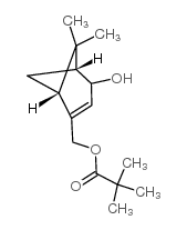 2,2-DIMETHYL-PROPIONIC ACID (1R,5R)-4-HYDROXY-6,6-DIMETHYL-BICYCLO[3.1.1]HEPT-2-EN-2-YLMETHYL ESTER结构式