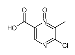 5-chloro-6-methyl-2-pyrazinecarboxylic acid 1-oxide结构式
