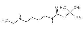 [4-(乙基氨基)丁基]氨基甲酸叔丁酯结构式
