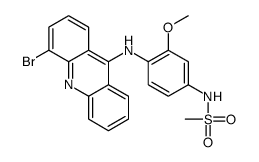 N-[4-[(4-bromoacridin-9-yl)amino]-3-methoxyphenyl]methanesulfonamide Structure