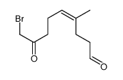 9-bromo-4-methyl-8-oxonon-4-enal Structure