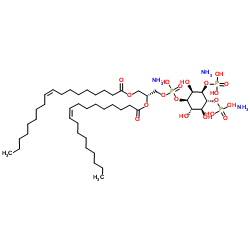 1,2-二油酰基-sn-甘油-3-磷酸-(1'-肌醇3',4'-二磷酸)(铵 盐)结构式