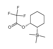 cis-2-(trimethylsilyl)cyclohexyl trifluoroacetate Structure