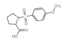1-(4-methoxyphenyl)sulfonylpyrrolidine-2-carboxylic acid Structure