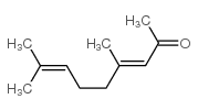 (E+Z)-4,8-dimethyl-3,7-nonadien-2-one structure