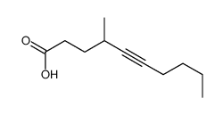 4-methyldec-5-ynoic acid结构式