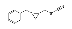 (1-benzylaziridin-2-yl)methyl thiocyanate结构式
