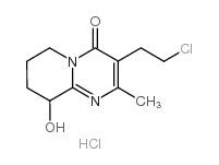 3-(2-氯乙基)-2-甲基-9-羟基-6, 7,8,9-四氢-4H-吡啶[1,2-A]嘧啶-4-酮盐酸盐结构式