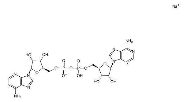 P1,P2-di(adenosine-5')pyrophosphate sodium salt结构式