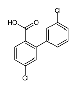 4-chloro-2-(3-chlorophenyl)benzoic acid结构式
