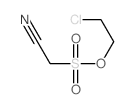Methanesulfonic acid, cyano-, 2-chloroethyl ester结构式