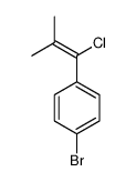 1-bromo-4-(1-chloro-2-methylprop-1-enyl)benzene结构式