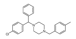 Piperazine, 1-[(4-chlorophenyl)phenylmethyl]-4-[(4-methylphenyl)methyl]结构式