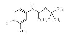 (3-氨基-4-氯苯基)-氨基甲酸叔丁酯结构式
