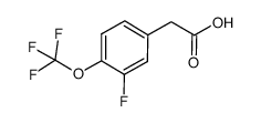 3-FLUORO-4-(TRIFLUOROMETHOXY)PHENYLACETIC ACID Structure