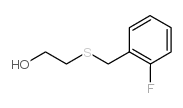 2-[(2-fluorophenyl)methylsulfanyl]ethanol Structure