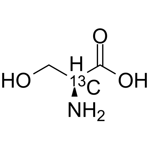 L-Serine-2-13C structure