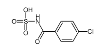 (4-chlorobenzoyl)sulfamic acid结构式