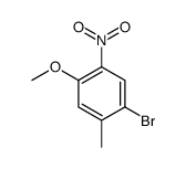 1-溴-4-甲氧基-2-甲基-5-硝基苯结构式