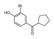 (3-bromo-4-hydroxyphenyl)-cyclopentylmethanone Structure