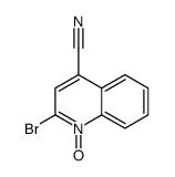 2-bromo-1-oxidoquinolin-1-ium-4-carbonitrile Structure