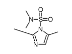 N,N-二甲基-2,5-二甲基咪唑-1-磺酰胺结构式