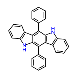 6,12-Diphenyl-5,11-dihydroindolo[3,2-b]carbazole结构式