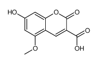 7-hydroxy-5-methoxy-2-oxo-2H-chromene-3-carboxylic acid Structure