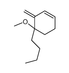 4-butyl-4-methoxy-3-methylidenecyclohexene Structure