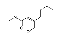 3-(methoxymethyl)-N,N-dimethylhept-2-enamide Structure