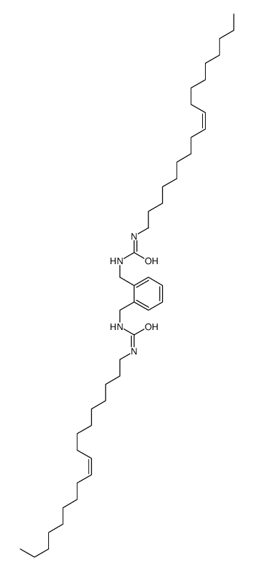 1-octadec-9-enyl-3-[[2-[(octadec-9-enylcarbamoylamino)methyl]phenyl]methyl]urea Structure