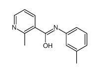 2-methyl-N-(3-methylphenyl)pyridine-3-carboxamide结构式